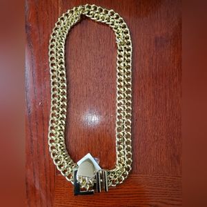 Gold chain link belt